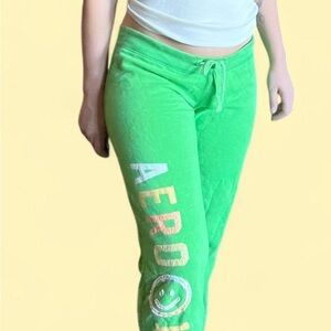 Aeropostale Vibrant Green Sweatpants